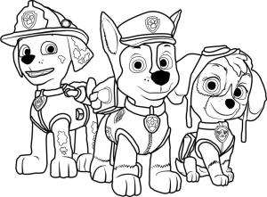 Paw Patrol boyama sayfası,  coloring page, Pençe Devriyesi, 