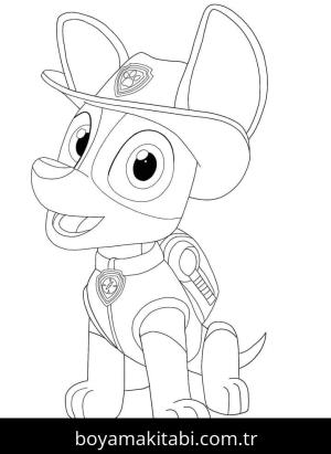 Paw Patrol boyama sayfası – boyama etkinliği, çocuk aktivitesi