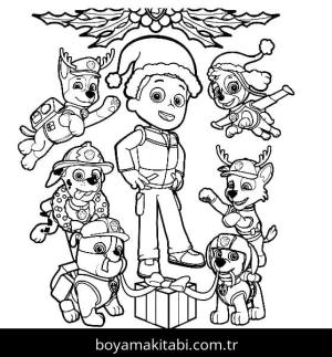 Paw Patrol boyama sayfası – PDF indir, sevimli karakter