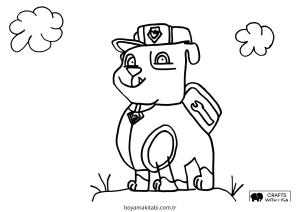 Paw Patrol boyama sayfası – kolay boyama, eğitici aktivite