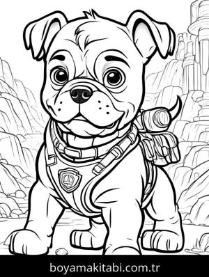 Paw Patrol boyama sayfası,  coloring page, masalsı, sevimli, canlı