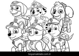 Paw Patrol Boyama
