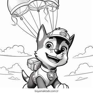 Paw Patrol boyama sayfası – keyifli zaman, renkli çizimler