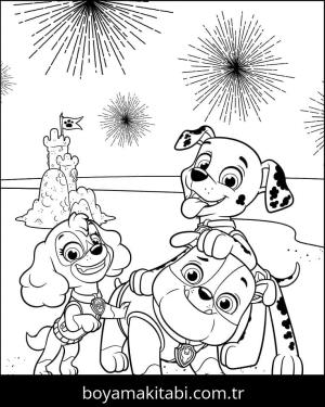 Paw Patrol boyama sayfası – eğitici aktivite, yaratıcılık