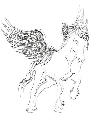 Pegasus boyama sayfası,  coloring page, Pegasus İnanılmaz 3, 