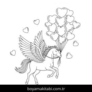 Pegasus boyama sayfası – ücretsiz yazdır, boyama etkinliği