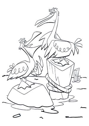 Pelikan boyama sayfası,  coloring page, , 