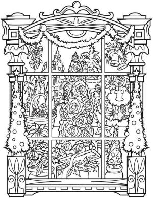 Pencereler boyama sayfası,  coloring page, Evin Penceresi, 