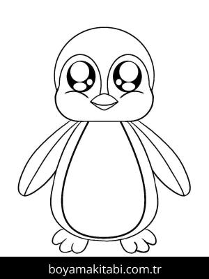 Penguen boyama sayfası – ücretsiz yazdır, boyama etkinliği