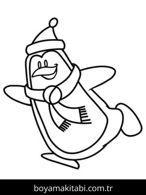 Penguen boyama sayfası – ücretsiz yazdır, boyama etkinliği