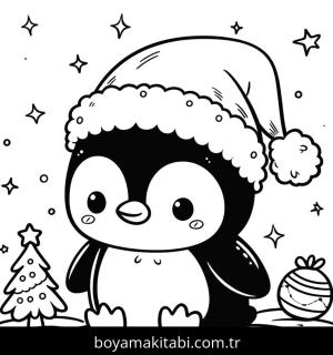 Penguen boyama sayfası,  coloring page, , 
