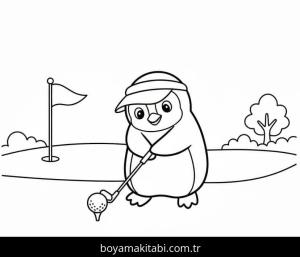 Penguen boyama sayfası – yaratıcılığı geliştirir, keyifli zaman