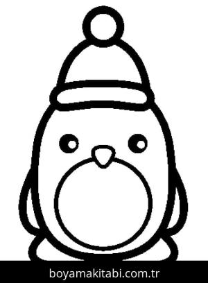 Penguen boyama sayfası – boyama etkinliği, çocuk aktivitesi