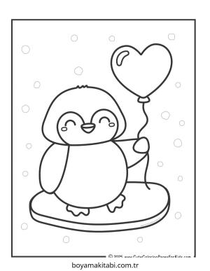 Penguen boyama sayfası – yaratıcılığı geliştirir, keyifli zaman