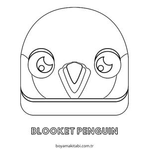 Penguen boyama sayfası – kolay boyama, eğitici aktivite