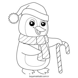 Penguen boyama sayfası – yaratıcılık, eğlenceli etkinlik