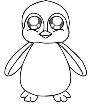 Penguenler boyama sayfası,  coloring page, Güzel Penguen, 