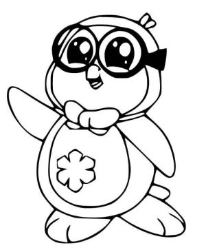 Penguen boyama sayfası,  coloring page, Pengueni Gagalamak, 