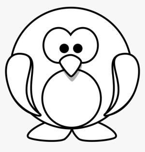 Penguen boyama sayfası,  coloring page, Sevimli Bebek Penguen, 