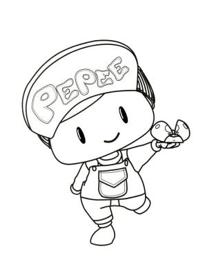 Pepee boyama sayfası,  coloring page, Uğur böceği ile Pepee, 