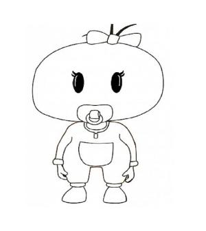 Pepee boyama sayfası,  coloring page, Bebee, 