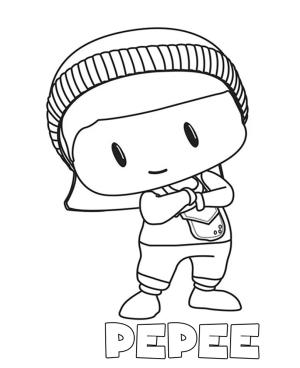 Pepee boyama sayfası,  coloring page, Pepee havalı, 