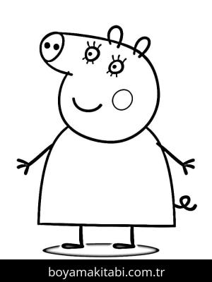 Peppa Pig boyama sayfası – ücretsiz yazdır, boyama etkinliği