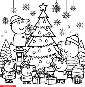 Peppa Pig boyama sayfası, Peppa Pig coloring page, , 