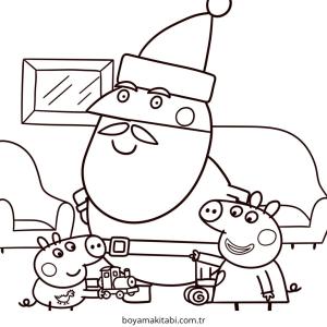 Peppa Pig boyama sayfası – sevimli karakter, sanatsal çalışma