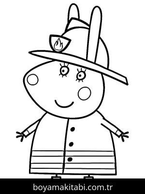 Peppa Pig boyama sayfası – eğlenceli etkinlik, el becerilerini geliştirir