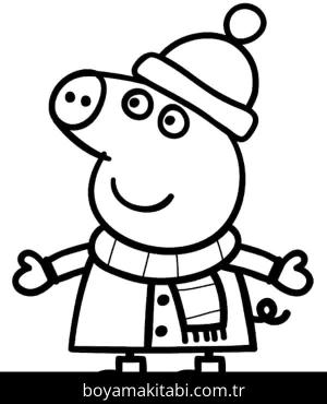 Peppa Pig boyama sayfası – yaratıcılık, eğlenceli etkinlik
