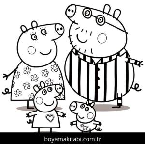 Peppa Pig boyama sayfası – yaratıcılığı geliştirir, keyifli zaman