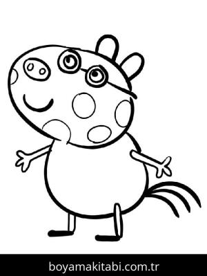 Peppa Pig boyama sayfası – okul öncesi, evde etkinlik