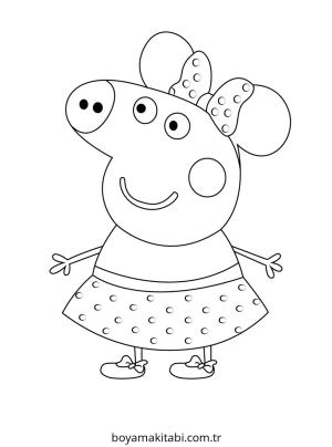 Peppa Pig boyama sayfası – boyama etkinliği, çocuk aktivitesi