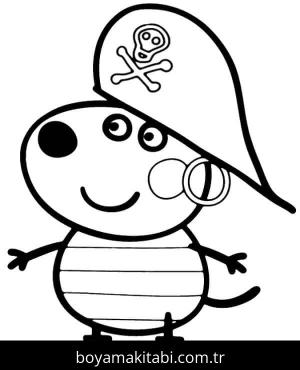 Peppa Pig boyama sayfası – eğlenceli etkinlik, el becerilerini geliştirir