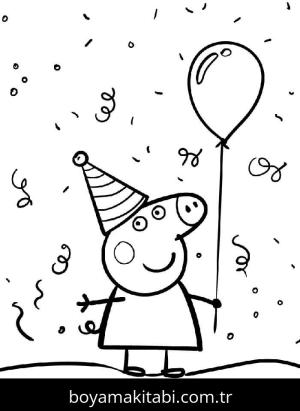 Peppa Pig boyama sayfası – evde etkinlik, ücretsiz yazdır