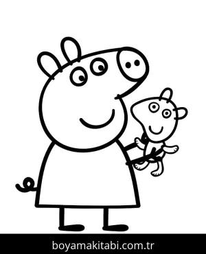 Peppa Pig boyama sayfası – yaratıcılığı geliştirir, keyifli zaman