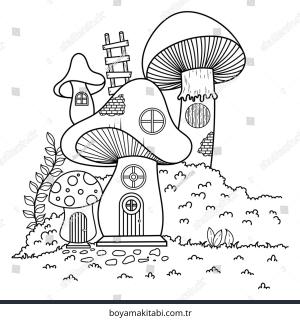 Peri Evi boyama sayfası – yaratıcılığı geliştirir, keyifli zaman