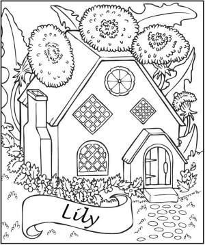 Peri Evi boyama sayfası,  coloring page, Kişiselleştirilmiş Peri Evi, 