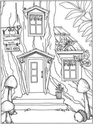 Peri Evi boyama sayfası,  coloring page, İnanılmaz Peri Evi, 