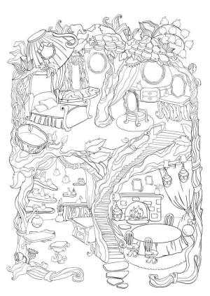 Peri Evi boyama sayfası,  coloring page, Normal Peri Evi, 