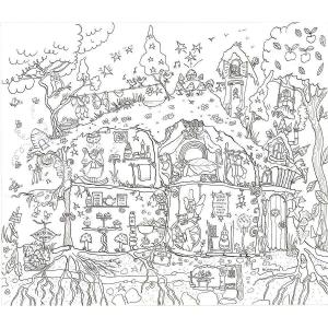 Peri Evi boyama sayfası,  coloring page, Tatlı Peri Evi, 