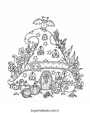 Peri Evi boyama sayfası – yaratıcılık, eğlenceli etkinlik