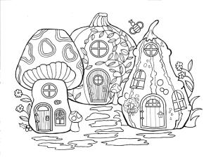 Peri Evi boyama sayfası,  coloring page, Harika Peri Evi, 