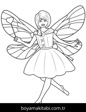 Peri boyama sayfası – boyama çalışması, yaratıcılığı geliştirir