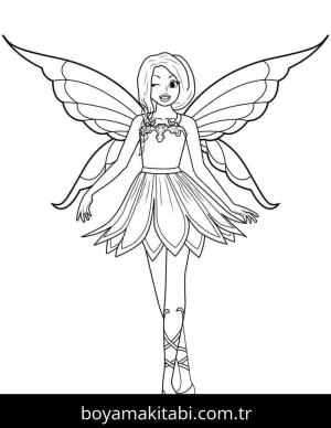 Peri boyama sayfası – okul öncesi, evde etkinlik