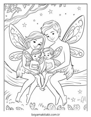 Peri boyama sayfası – el becerilerini geliştirir, boyama çalışması