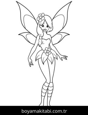 Peri boyama sayfası – yaratıcılığı geliştirir, keyifli zaman