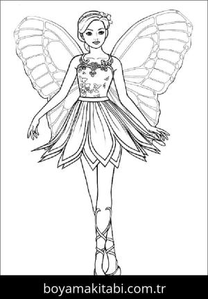 Peri boyama sayfası – ücretsiz yazdır, boyama etkinliği