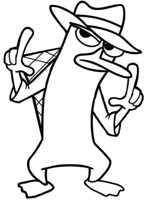 Perry boyama sayfası,  coloring page, Havalı Perry, 